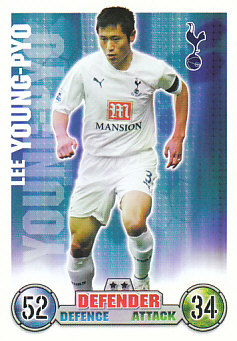 Lee Young-Pyo Tottenham Hotspur 2007/08 Topps Match Attax Update #75